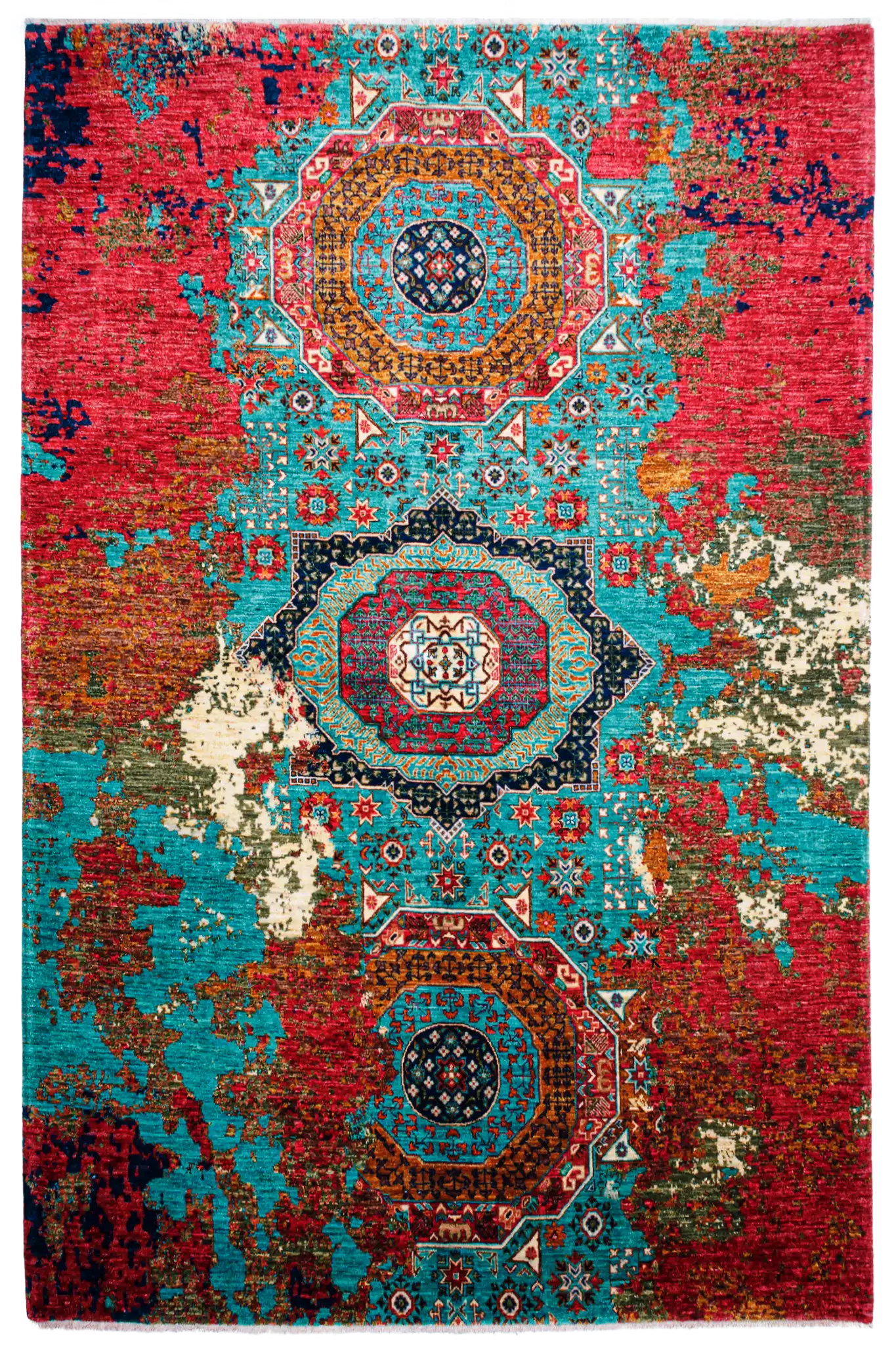 Alfombra Mamluk - para Salón Artesanal Multicolor 175 x 240cm