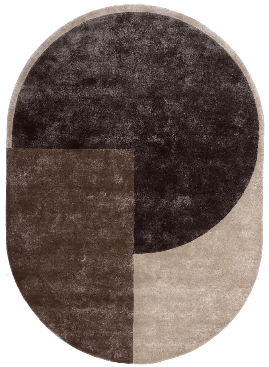 Oval Rug - Modern Oval 160x230 Multicolor