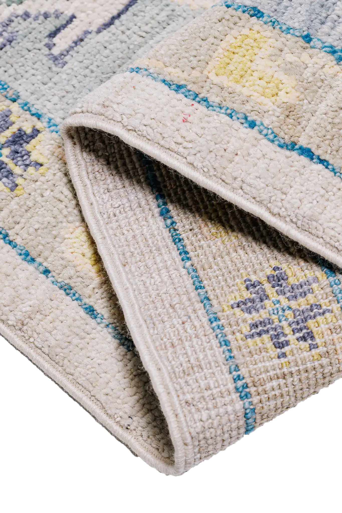 Alfombra Oushak - Beige en Lana 146 x 212 cm