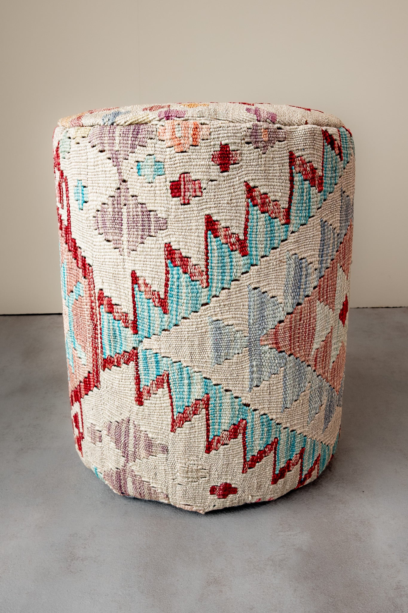 Pouf Rund Kilim Mai Mai - masse 37x42cm