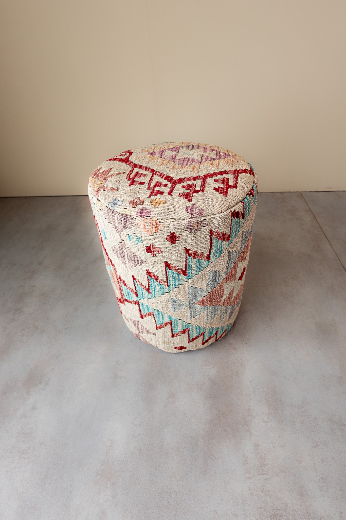 Pouf Rund Kilim Mai Mai - masse 37x42cm