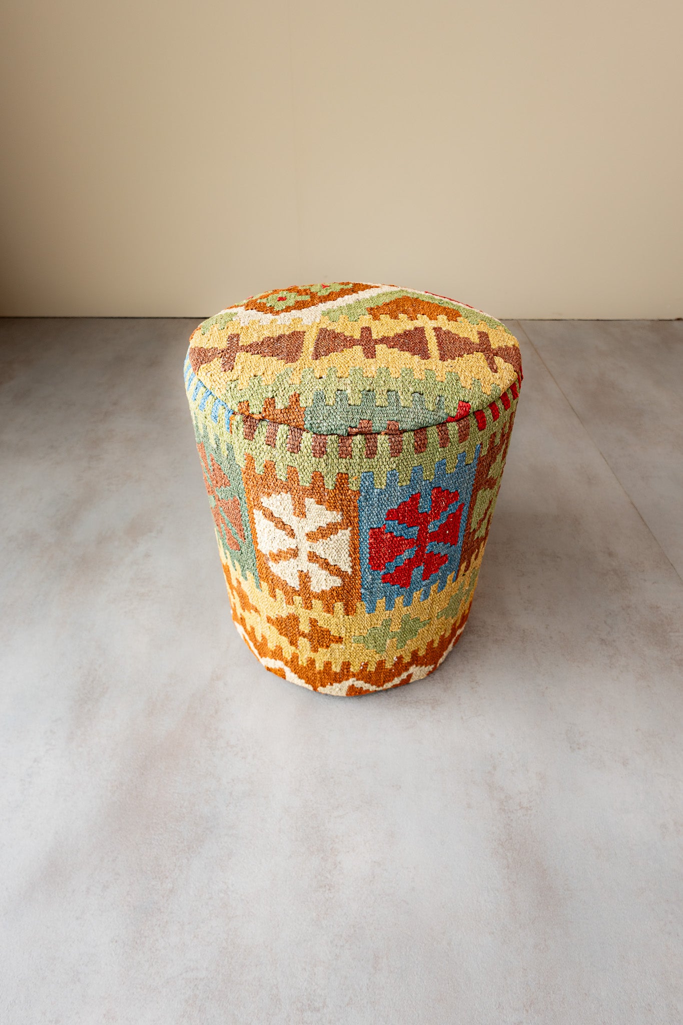 Pouf Rund Kilim Mai Mai - masse 37x42cm