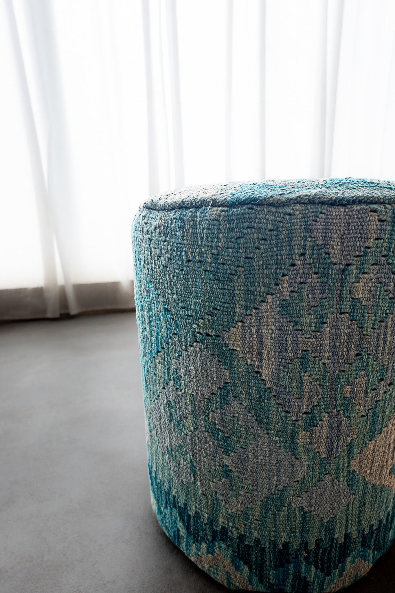 Pouf Rund Kilim Mai Mai - masse 37x42cm