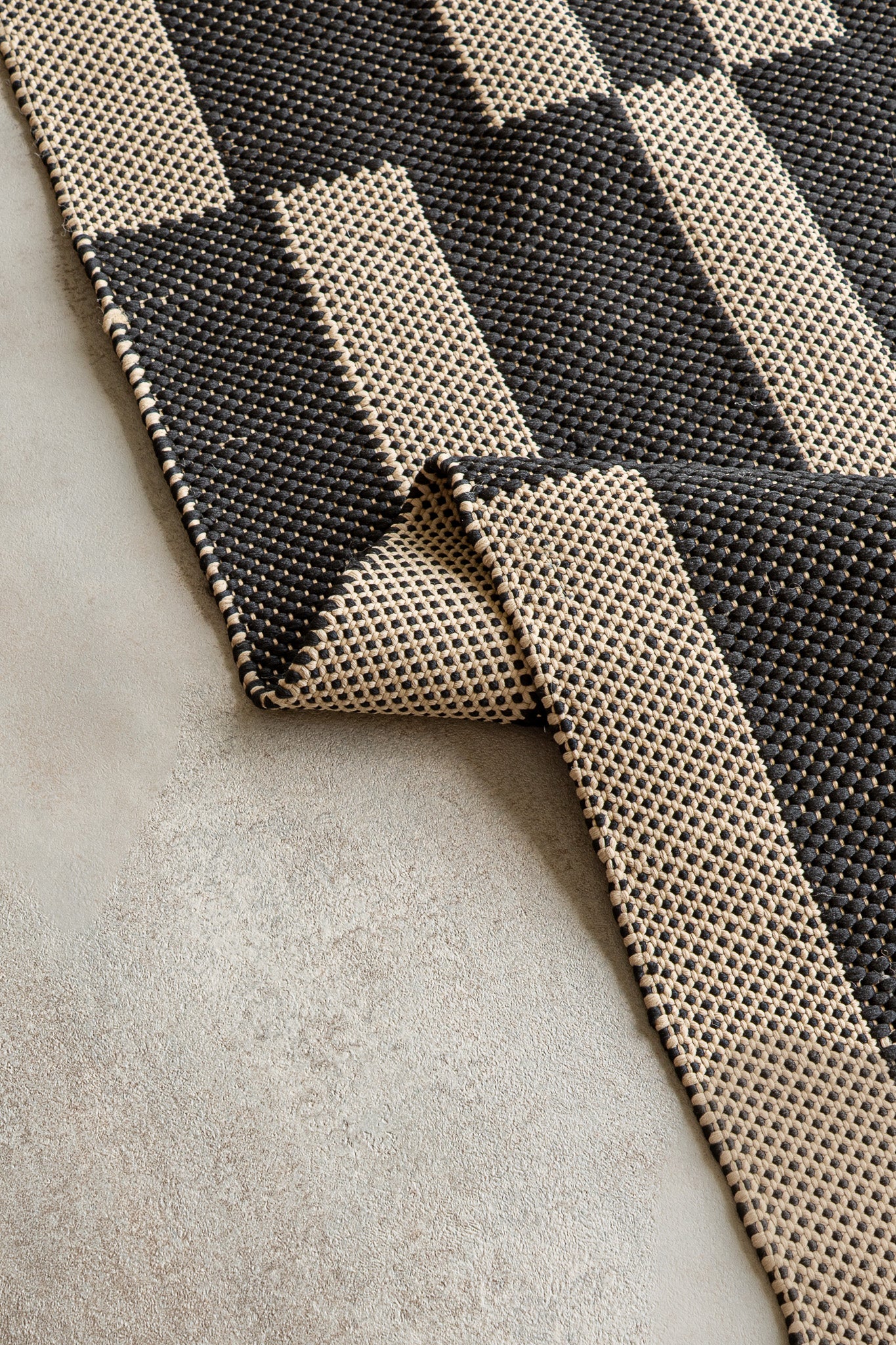 Teppich Duna Black - Synthetisch, von außen