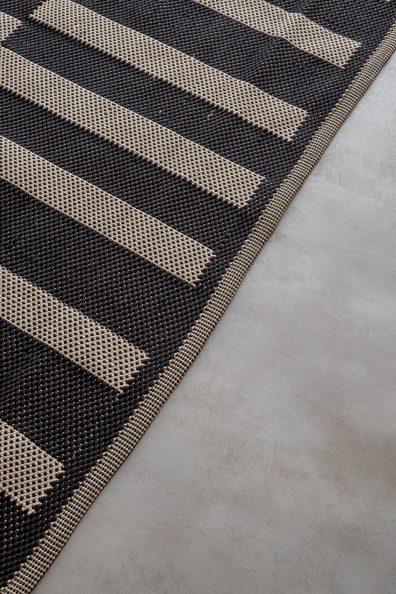 Teppich Duna Black - Synthetisch, von außen