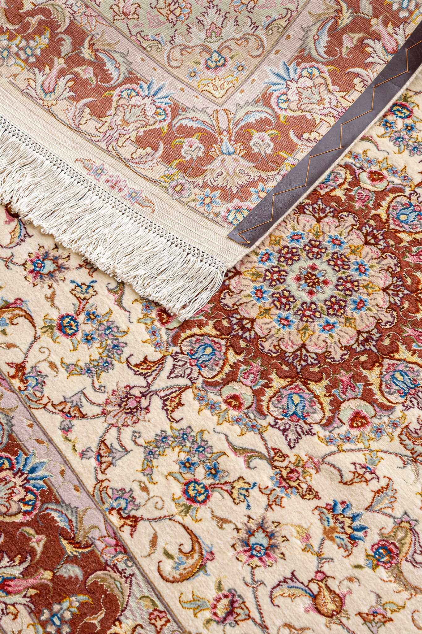 Teppich Tabriz Rot – 60% Wolle, 40% Seide, 100x155cm