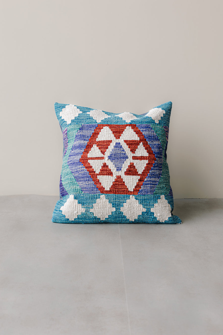 Cojín Kilim Mai Mai - Lana Multicolor 45x45cm