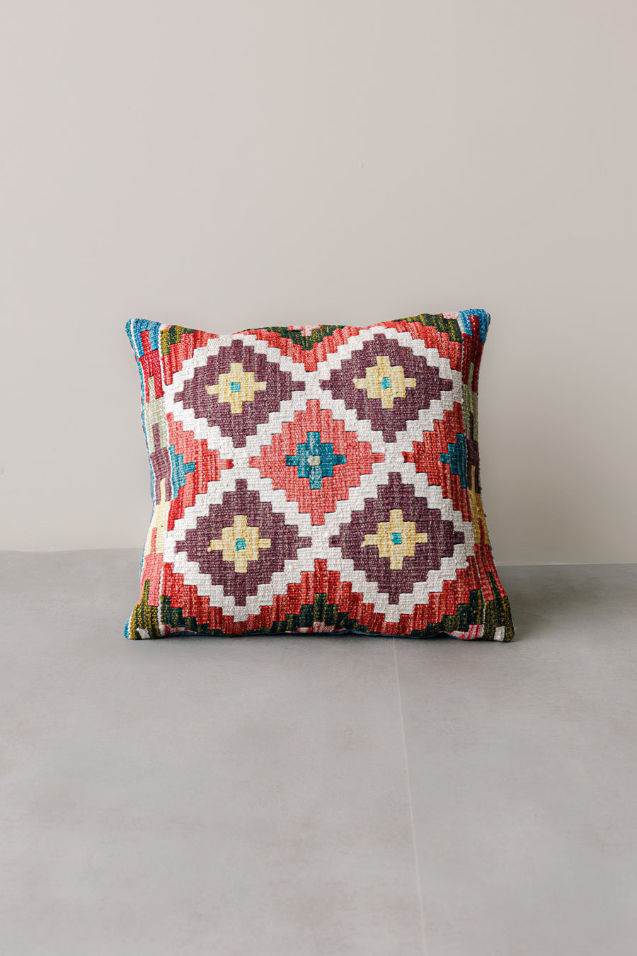 Cojín Kilim Mai Mai - Lana Multicolor 45x45cm