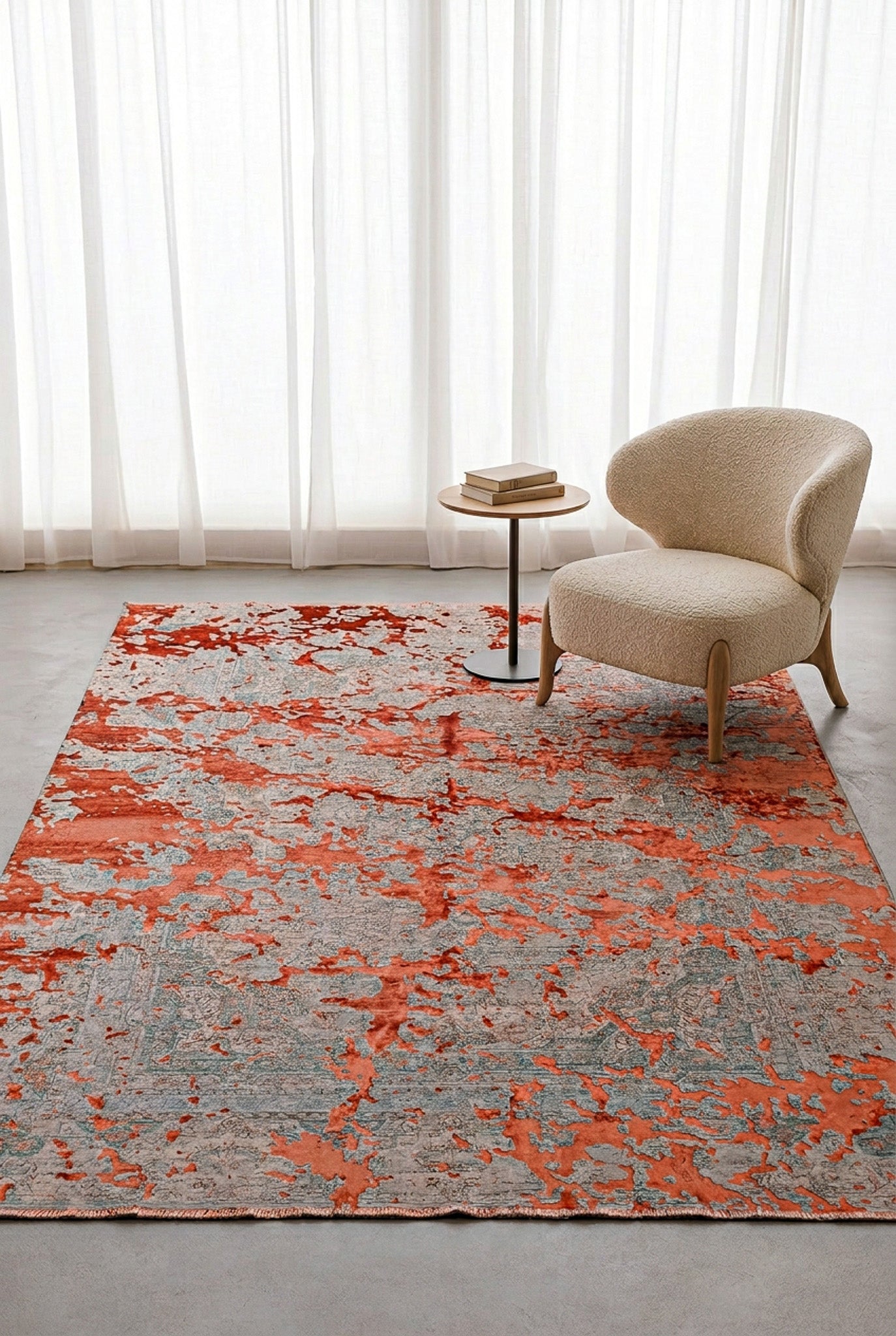 Teppich Lux Türkisch Rot – Großes Wohnzimmer 