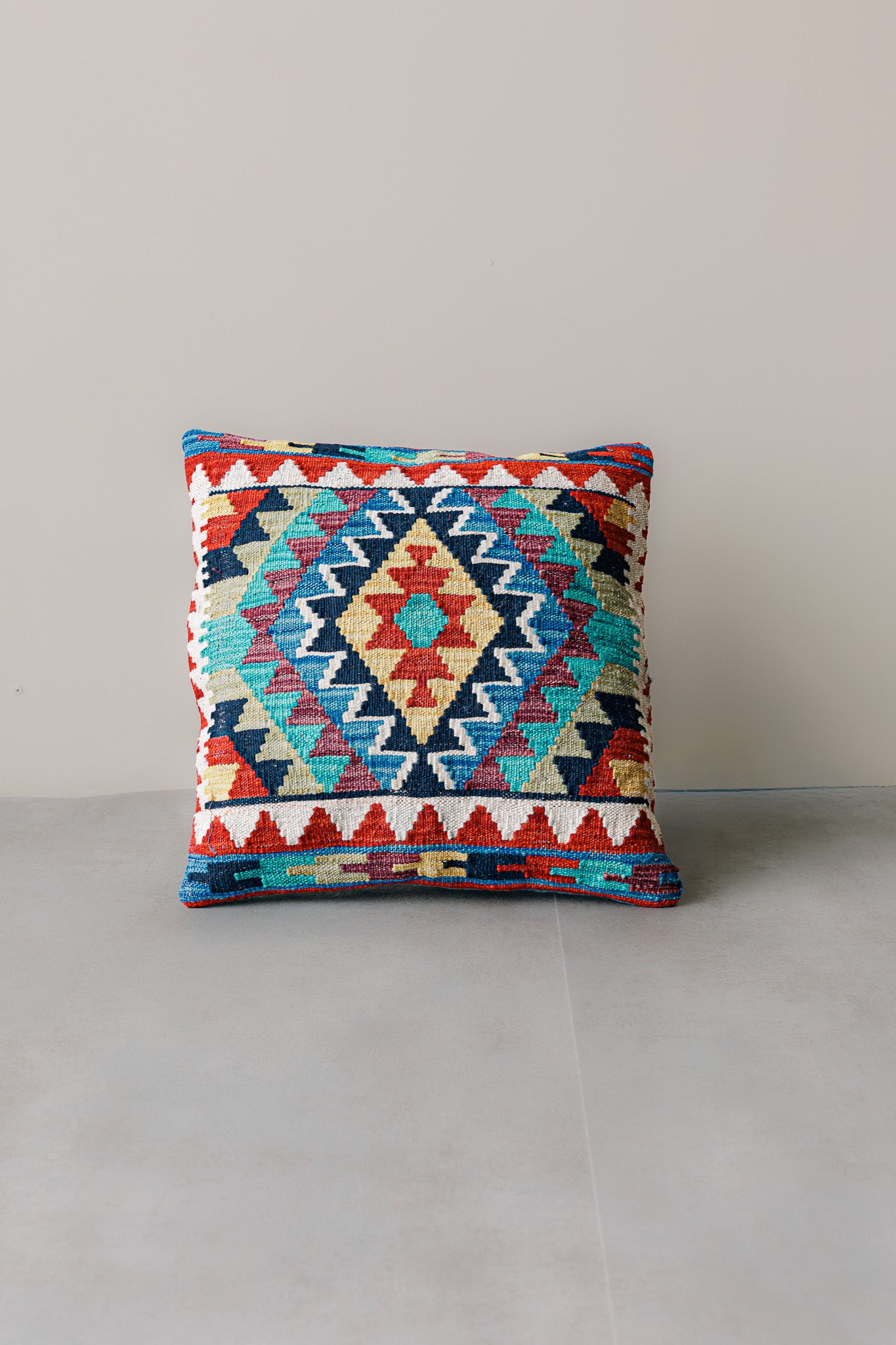 Cojín Kilim Mai Mai - Lana Multicolor 45x45cm
