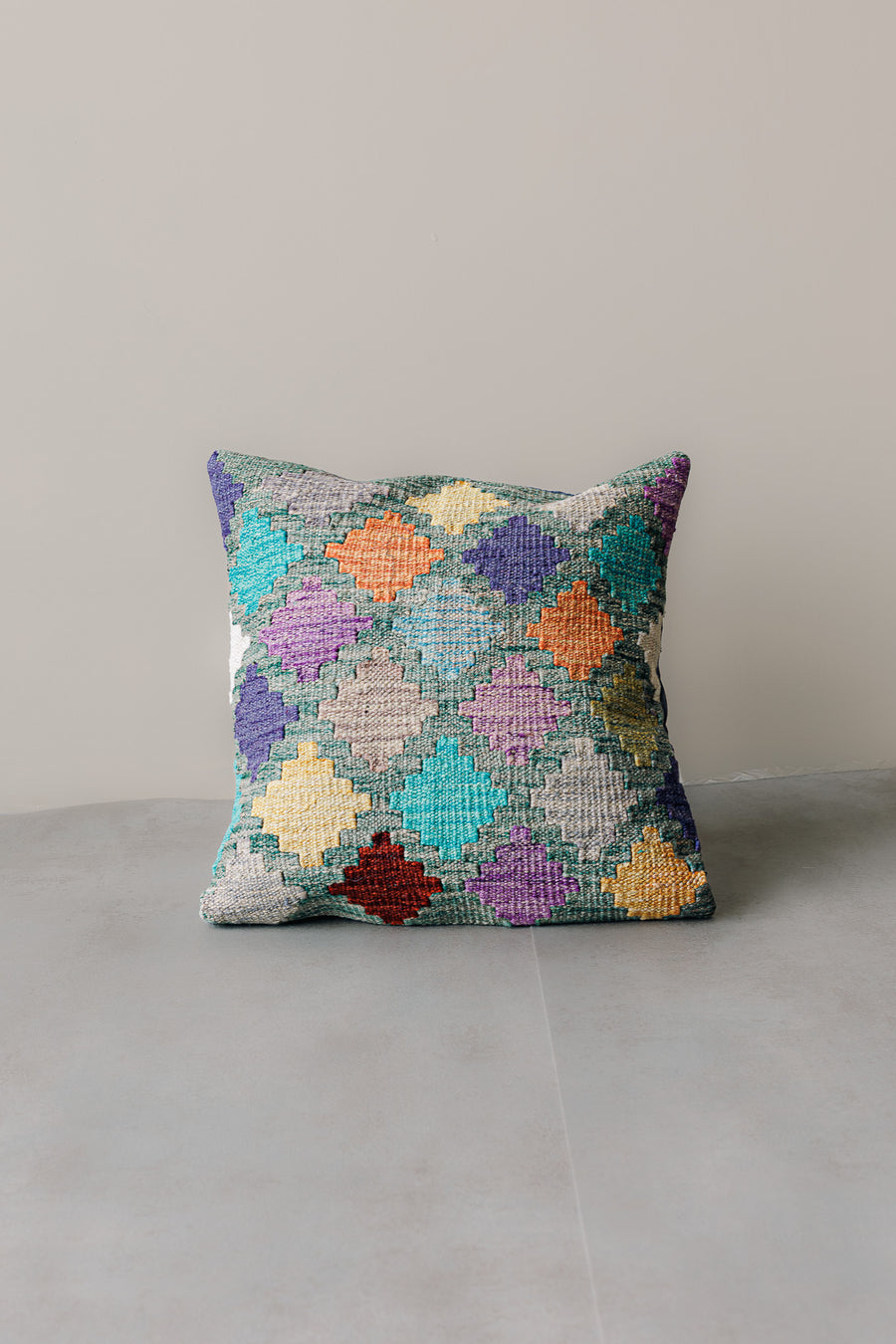 Cojín Kilim Mai Mai - Lana Multicolor 45x45cm