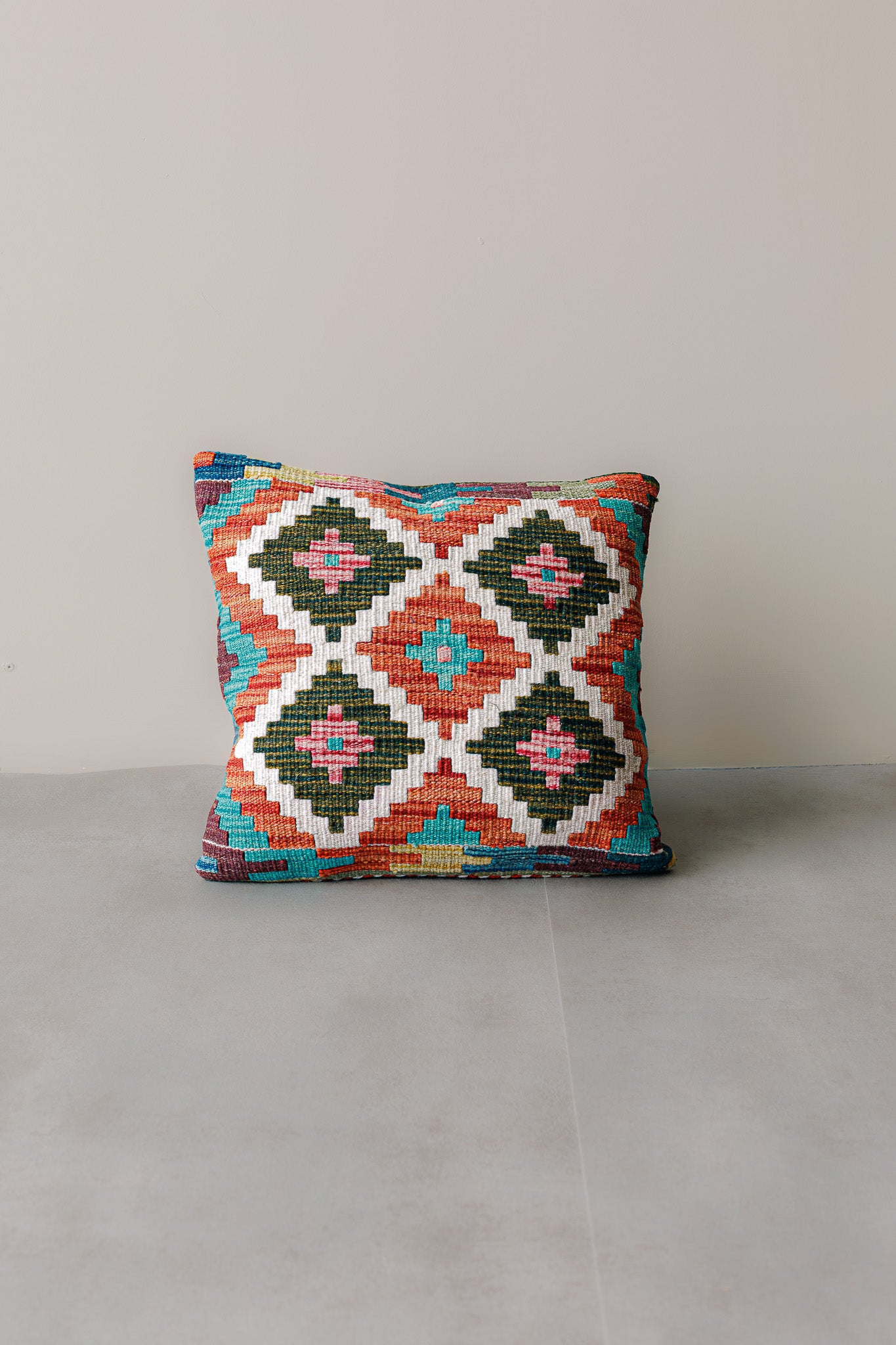 Kilim Mai Mai Cushion - Multicolor 100%Wool 45x45cm