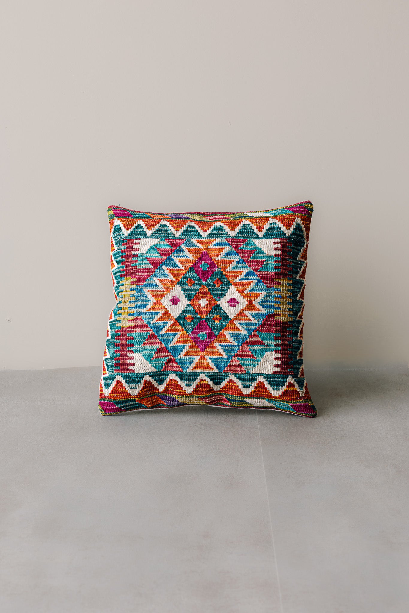 Kilim Mai Mai Cushion - Multicolor 100%Wool 45x45cm