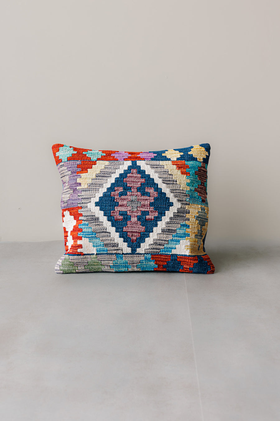 Cojín Kilim Mai Mai - Lana Multicolor 45x45cm