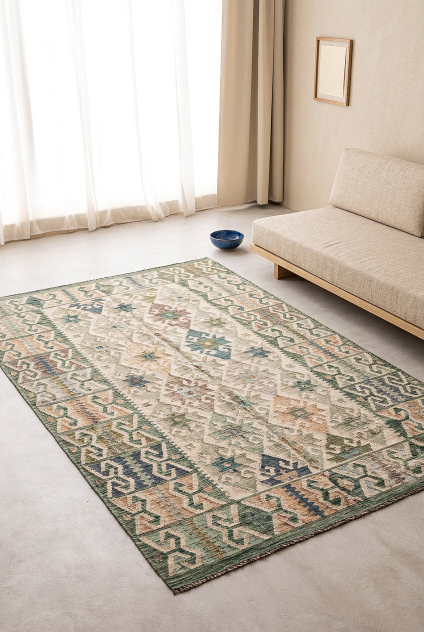 Teppich Kelim Mai Mai - 100 % Wolle - 174x250cm