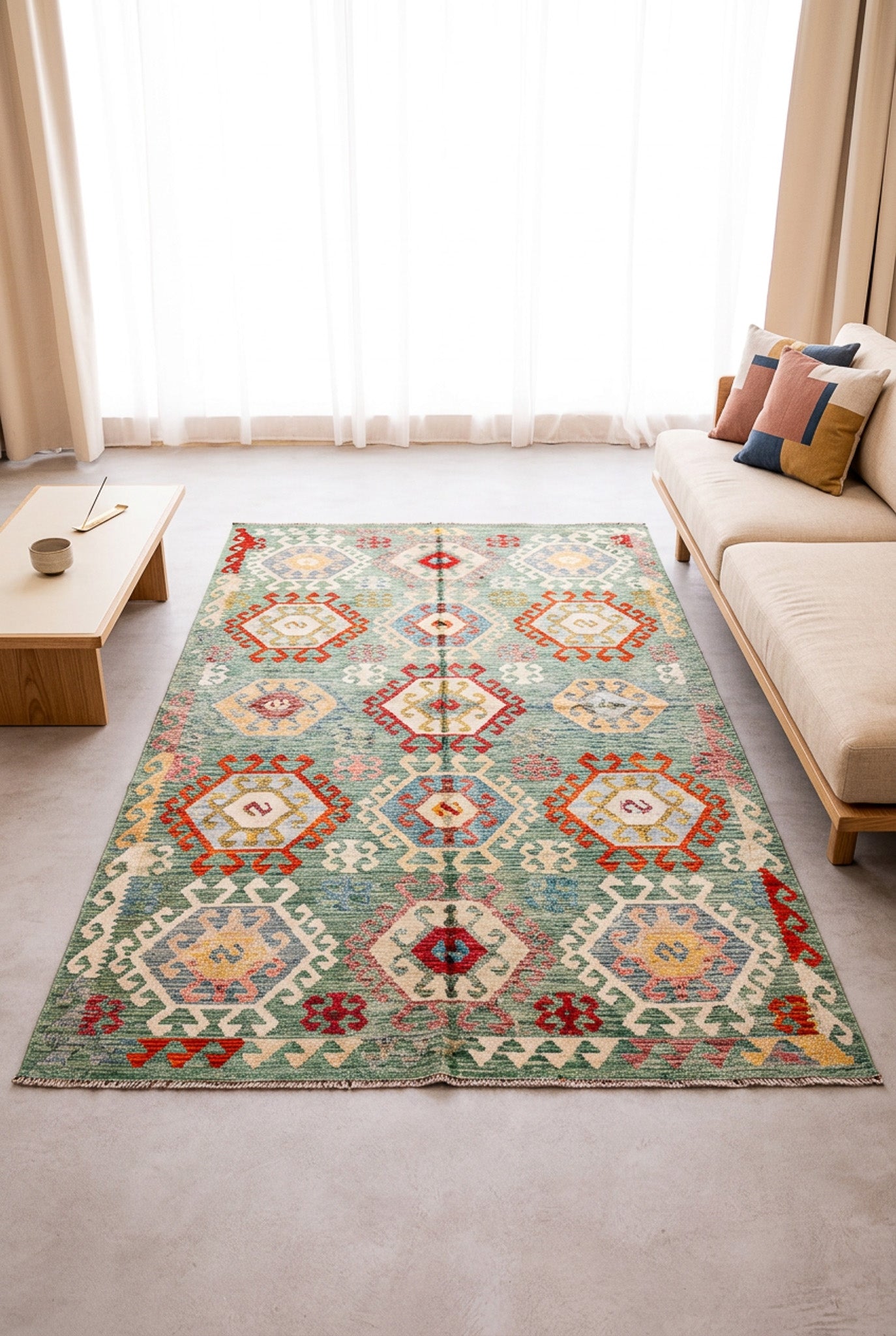 Alfombra Kilim Mai Mai 100% Lana - 175x247cm
