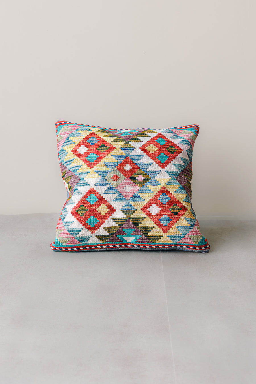 Cojín Kilim Mai Mai - Lana Multicolor 45x45cm