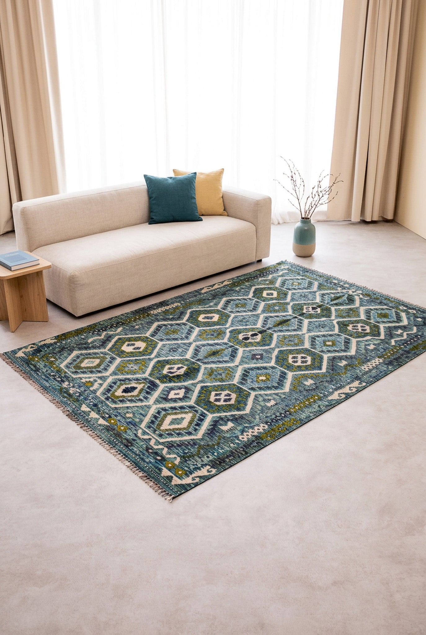 Alfombra Kilim Mai Mai 100% Lana - 208x297cm