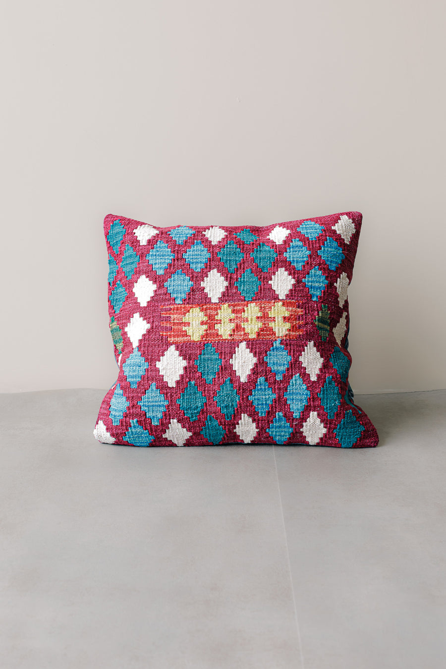 Cojín Kilim Mai Mai - Lana Multicolor 45x45cm