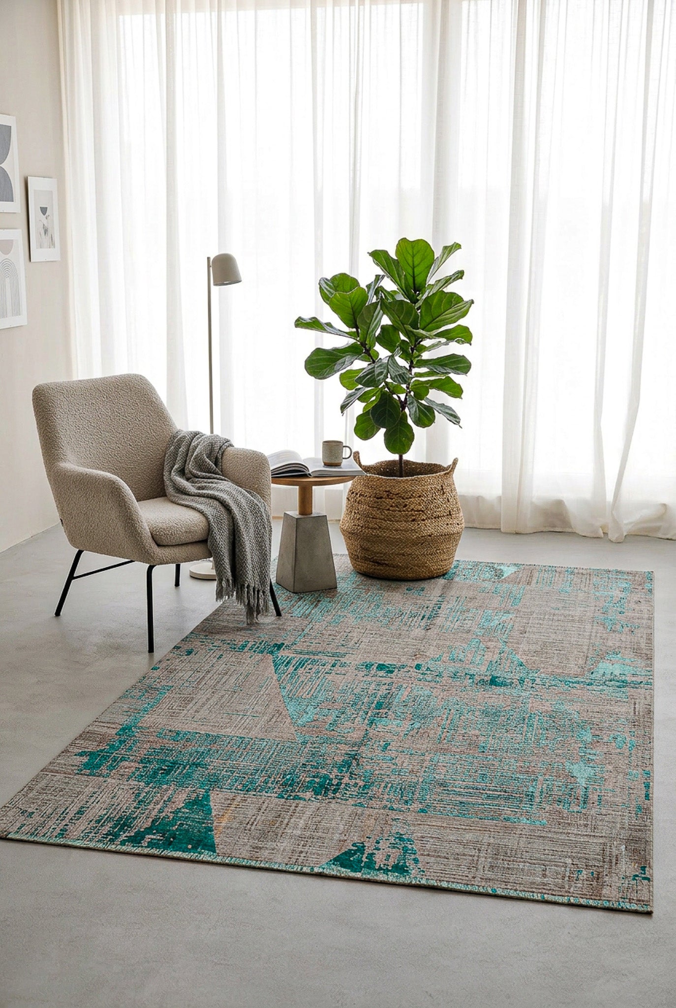 Alfombra Lux Turco Design Blue -  de Salón