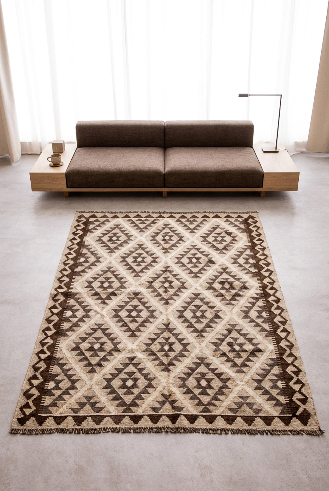 Alfombra Kilim Mai Mai 100% Lana - 155x194cm