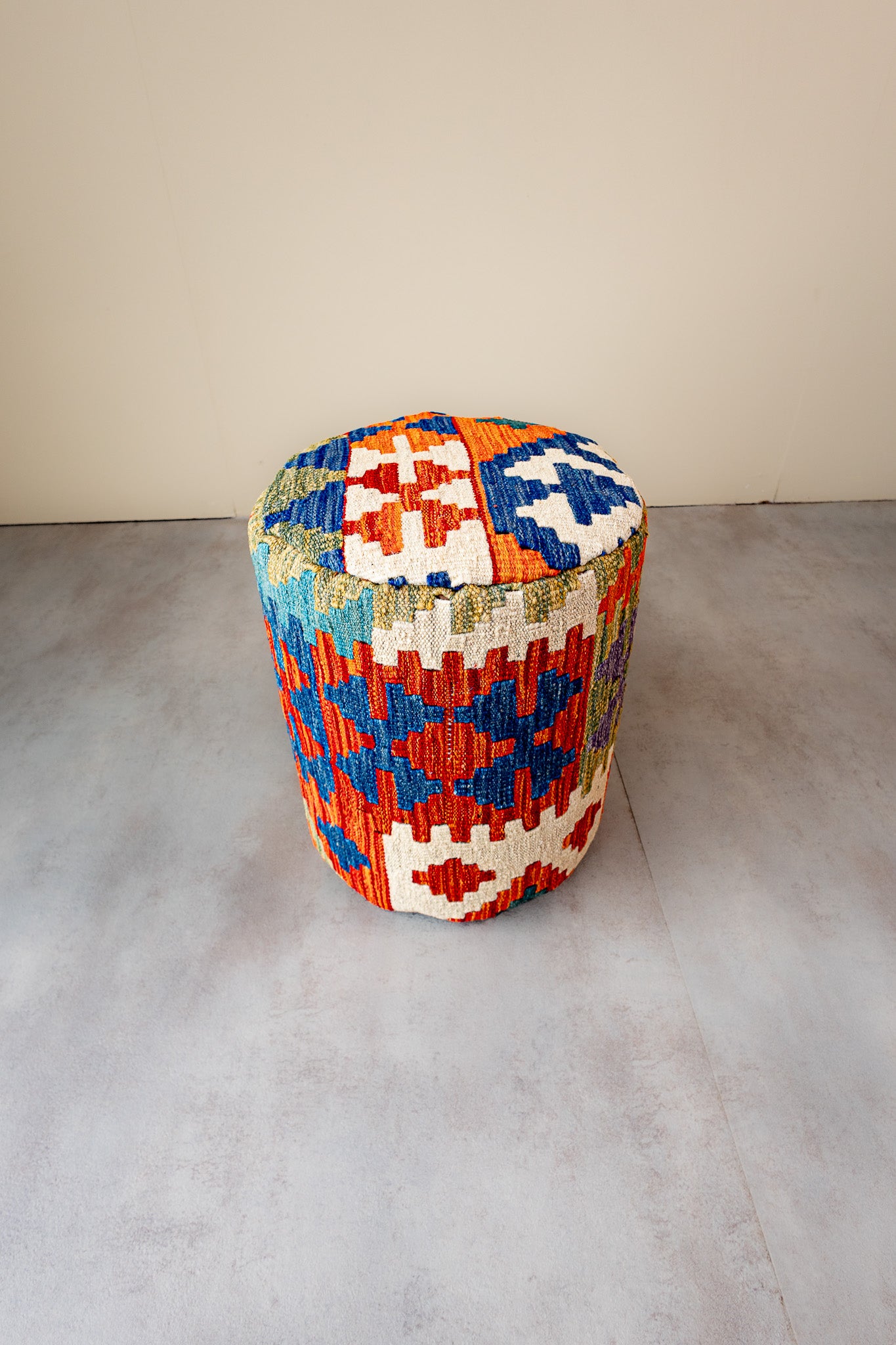 Pouf Rund Kilim Mai Mai - masse 37x42cm