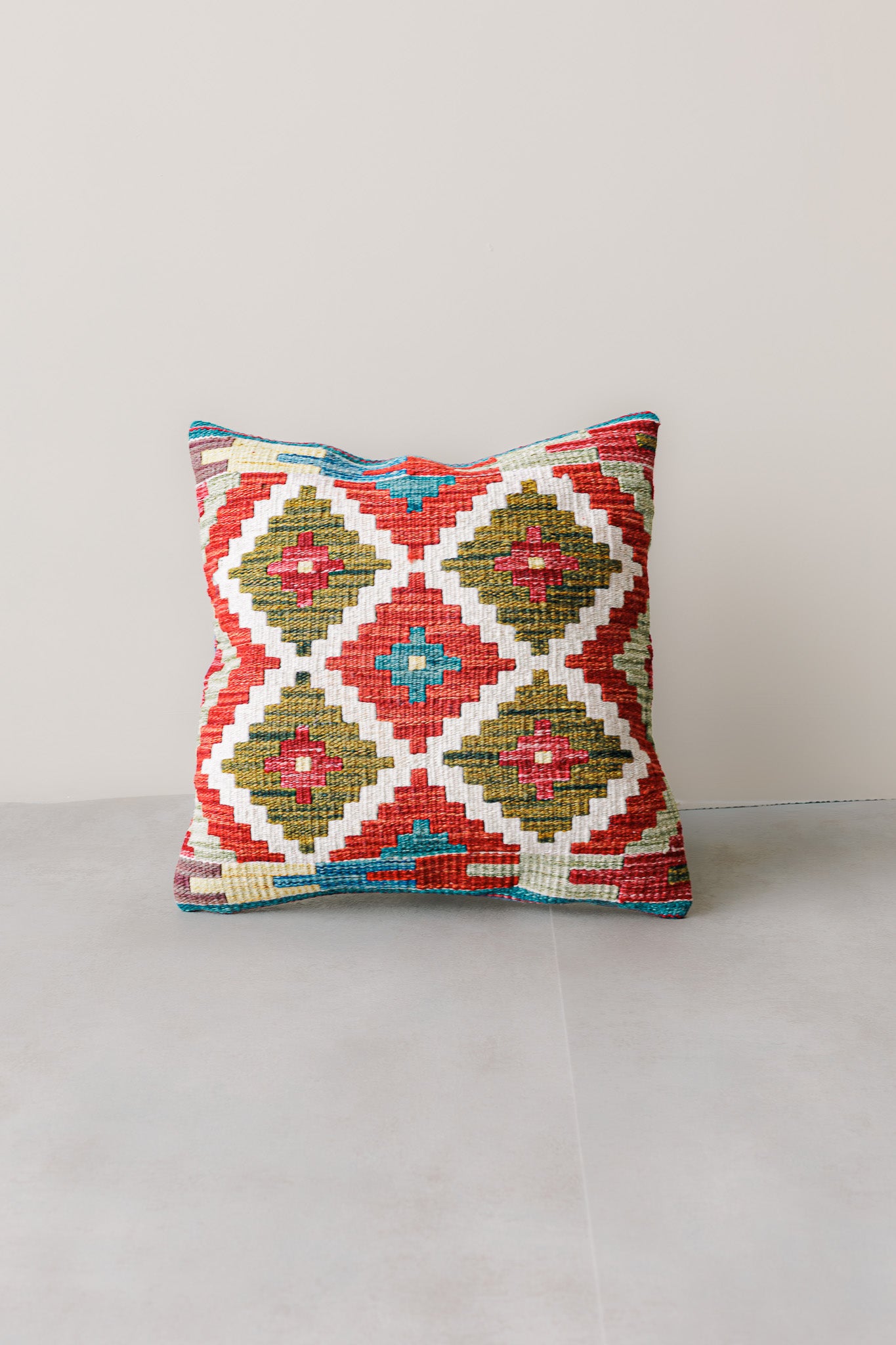 Cojín Kilim Mai Mai - Lana Multicolor 45x45cm