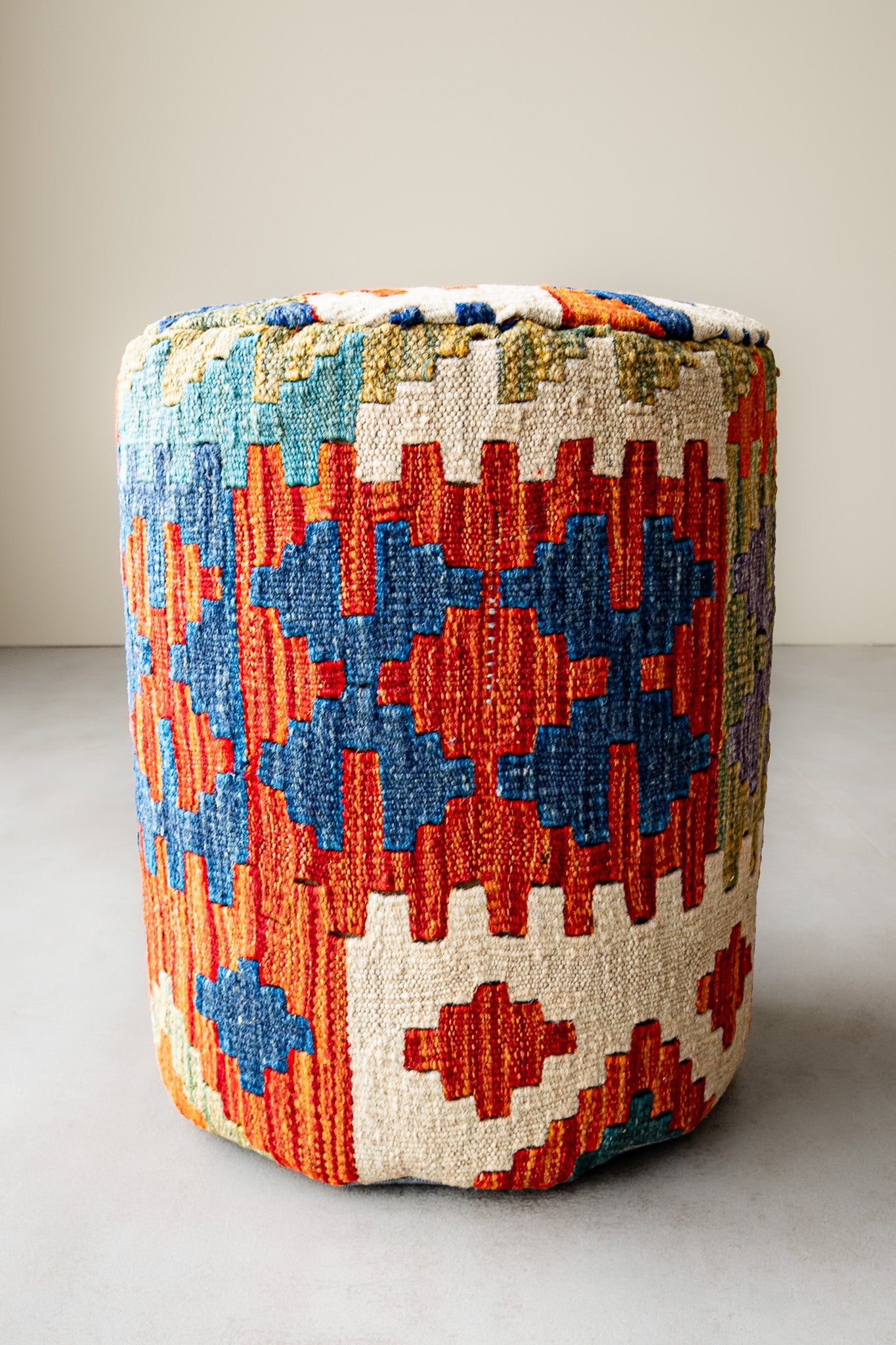 Pouf Rund Kilim Mai Mai - masse 37x42cm