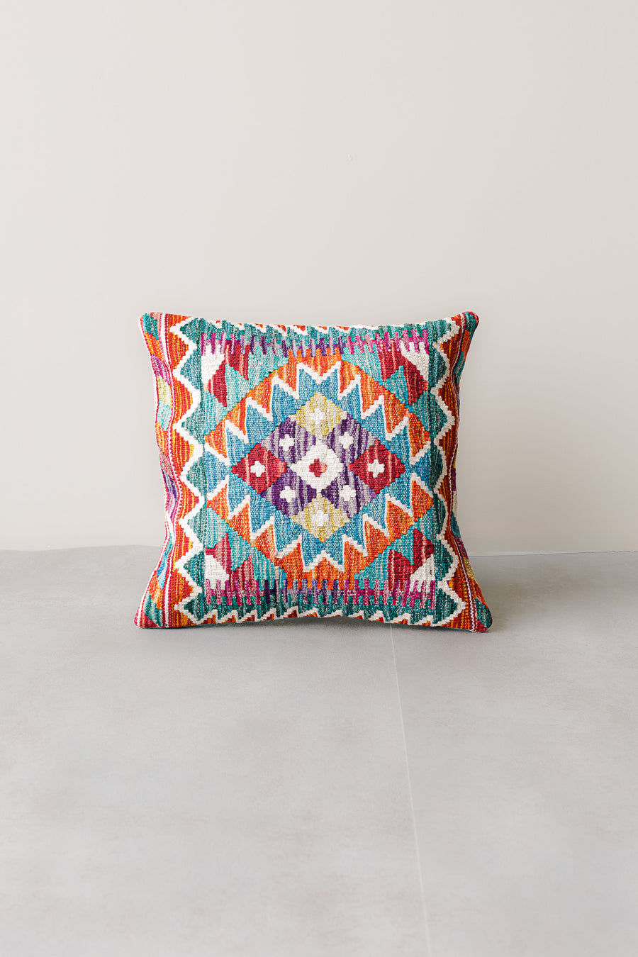 Cojín Kilim Mai Mai - Lana Multicolor 45x45cm