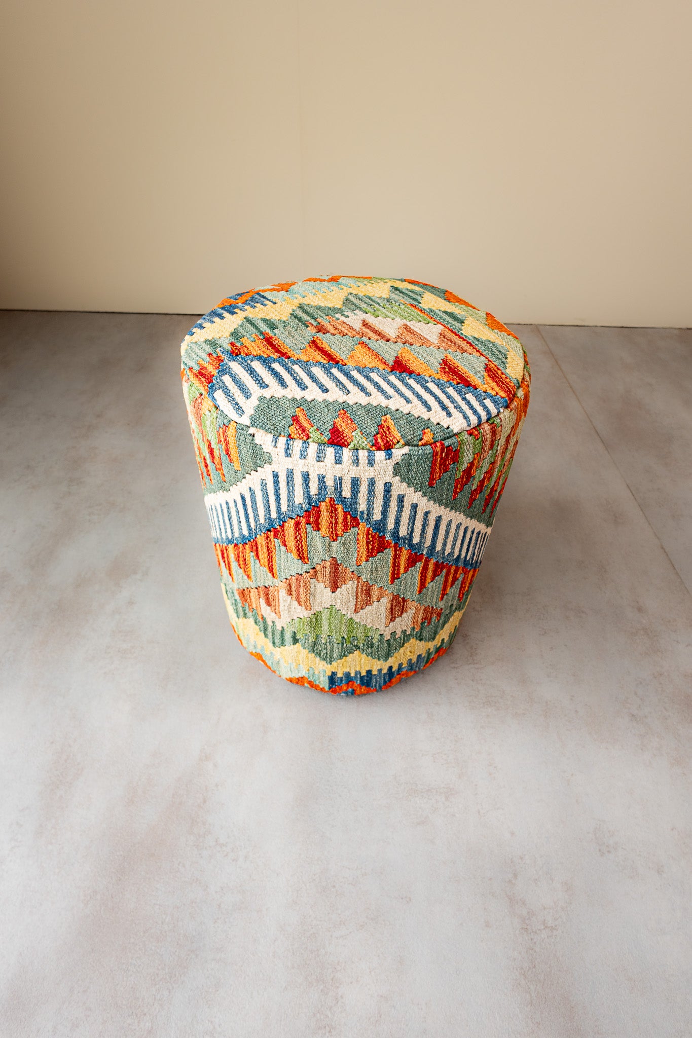 Pouf Rund Kilim Mai Mai - masse 37x42cm