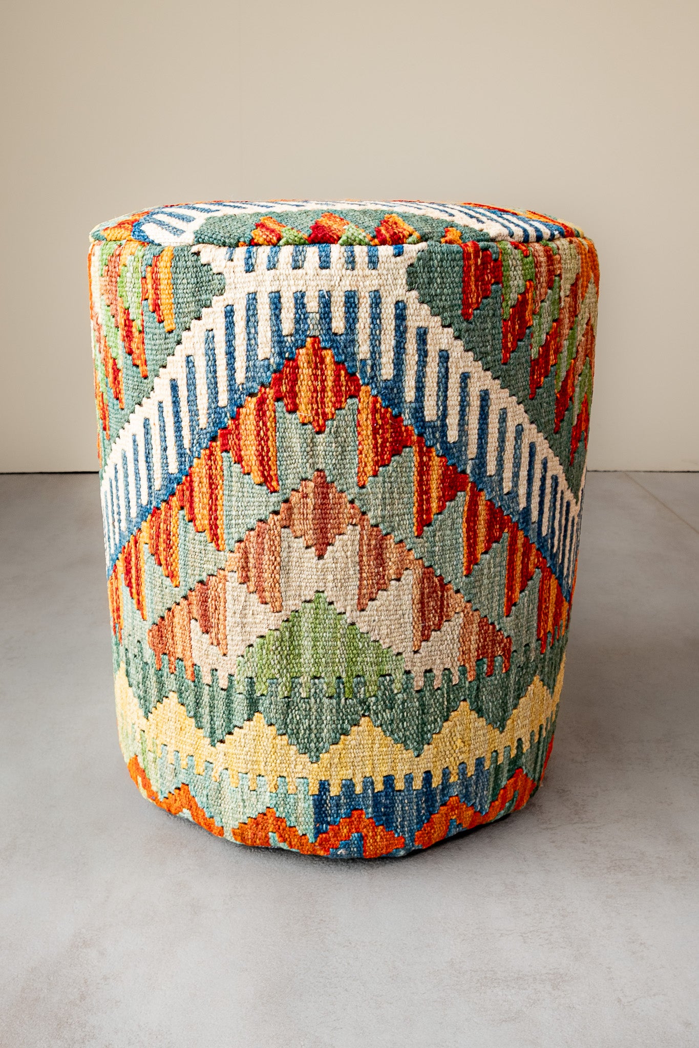 Pouf Rund Kilim Mai Mai - masse 37x42cm