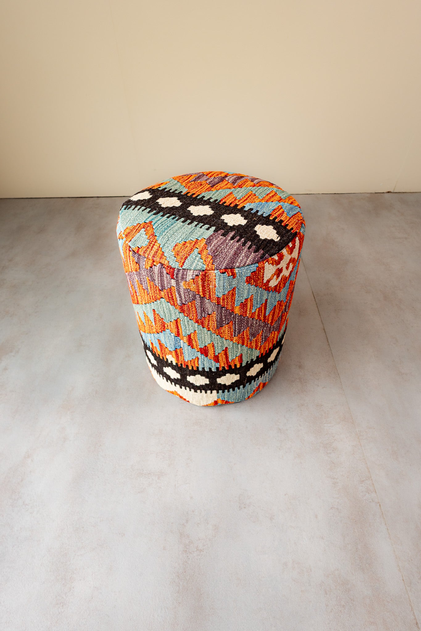 Pouf Rund Kilim Mai Mai - masse 37x42cm