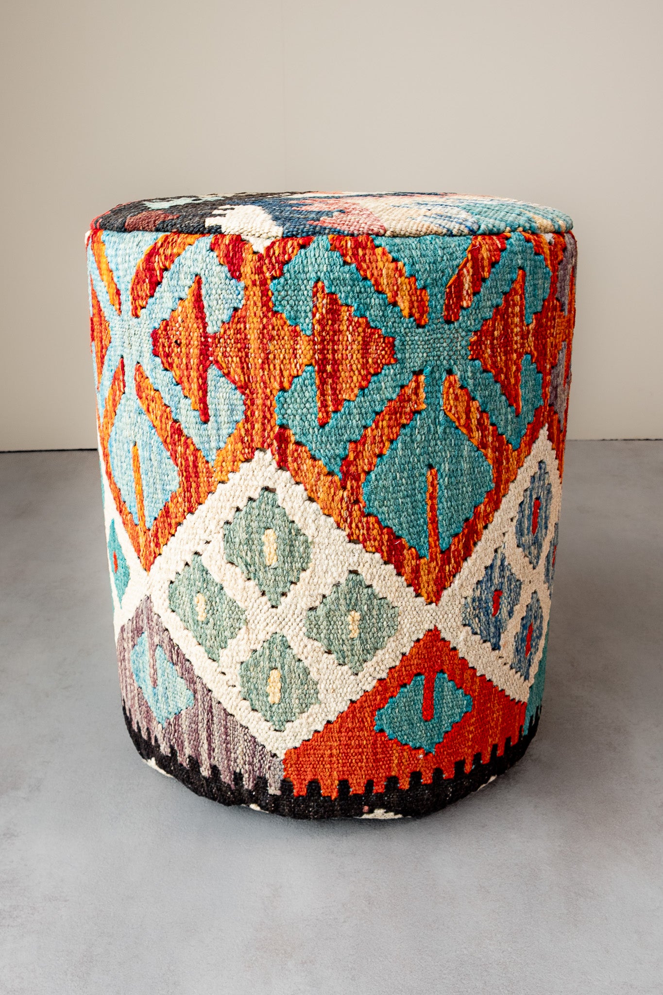 Pouf Rund Kilim Mai Mai - masse 37x42cm