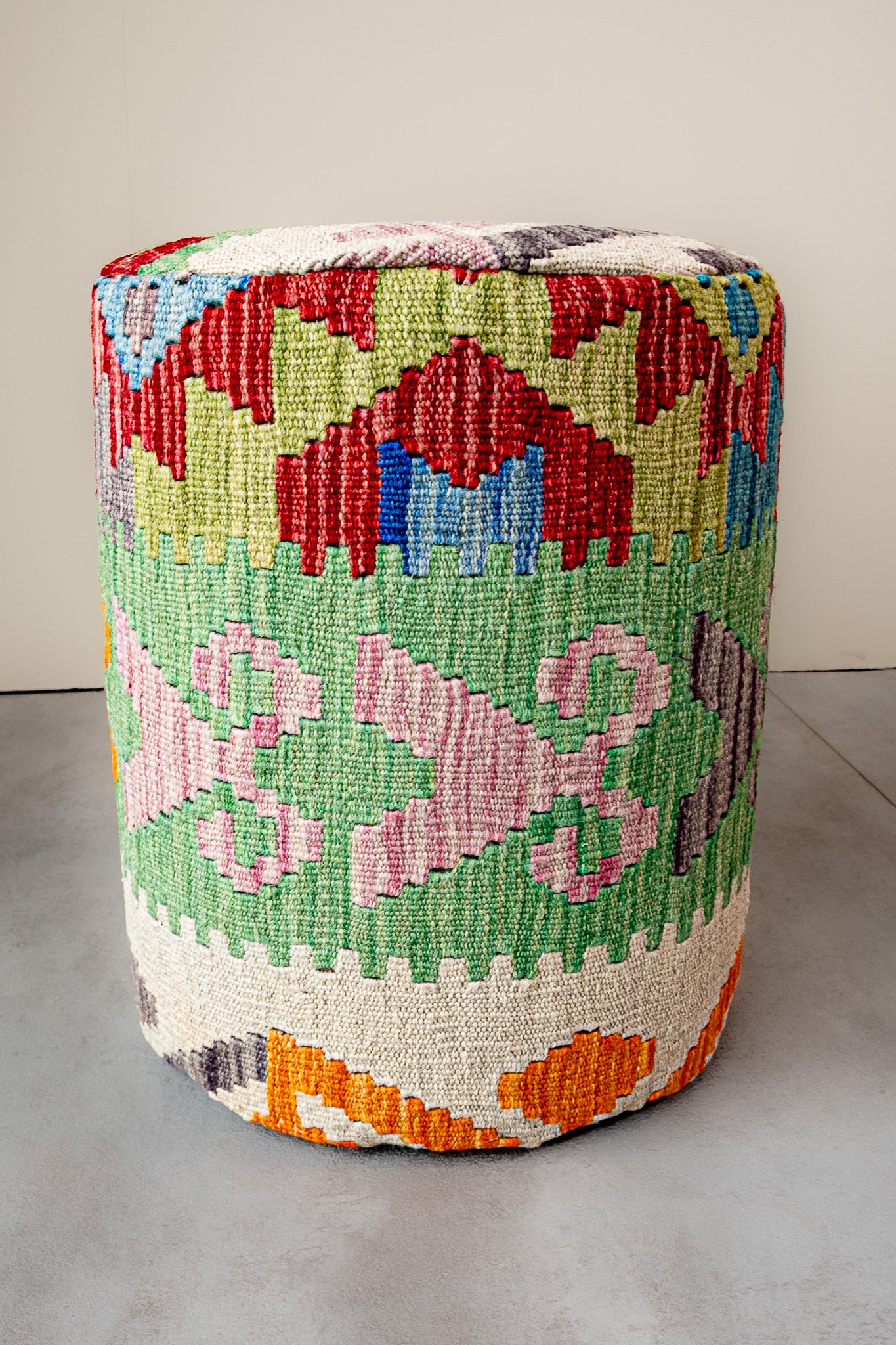 Pouf Rund Kilim Mai Mai - masse 37x42cm
