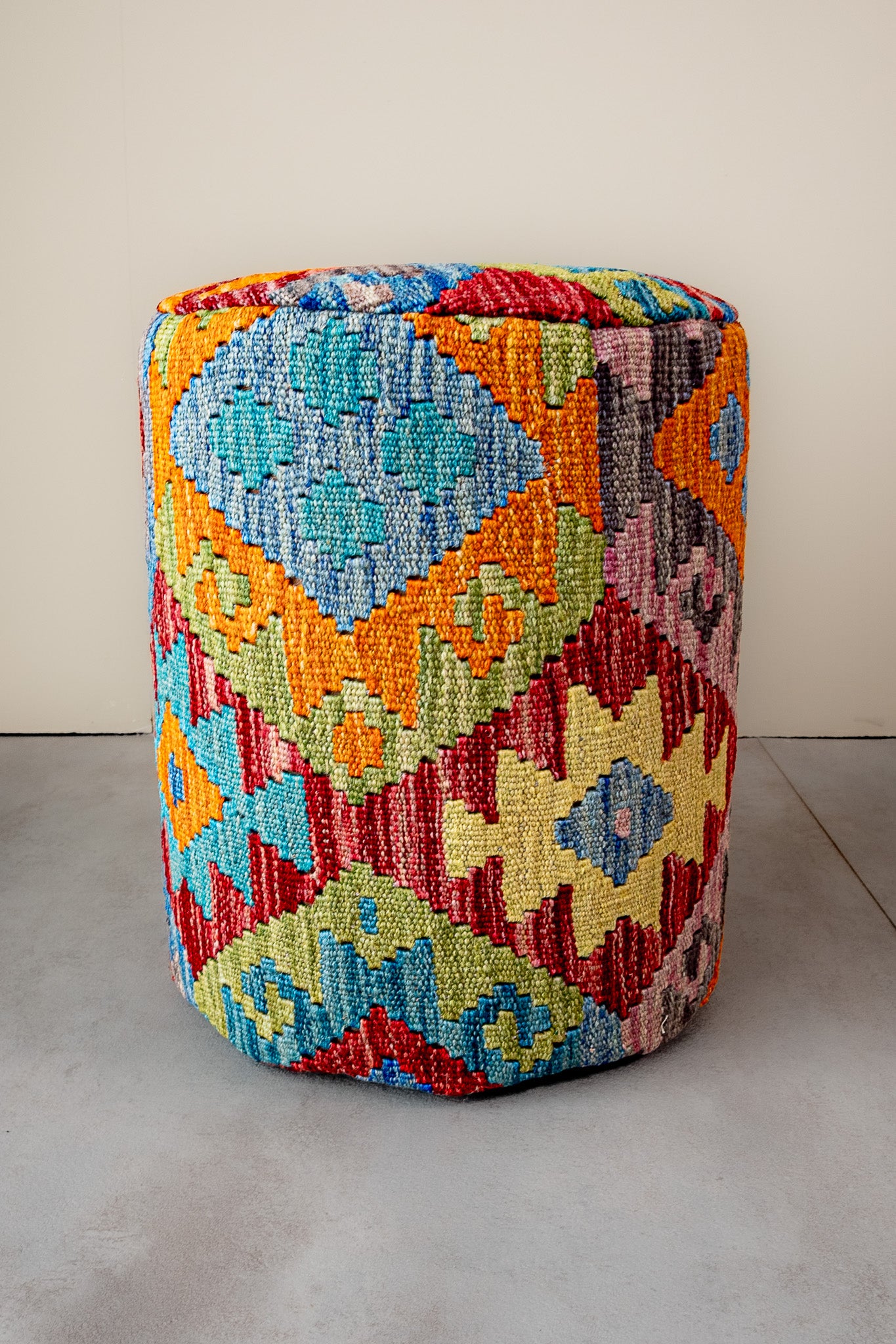 Pouf Rund Kilim Mai Mai - masse 37x42cm