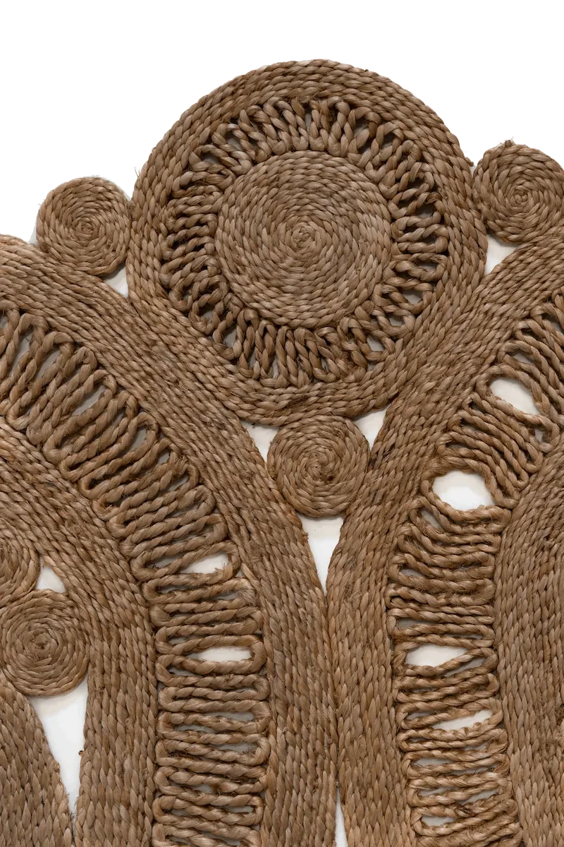 Alfombra Yute natural redonda - Marrón 202 x 204